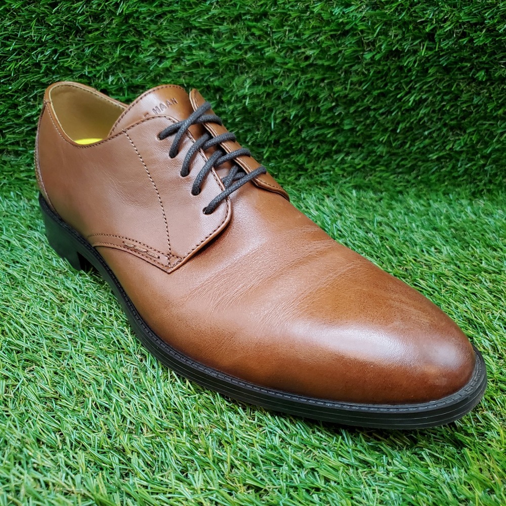 Cole Haan Hawthorne Plain Oxford SIZE 8.5 Men's Leather Dress Shoes British Tan